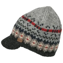Cheap Bonnet à Visière Fair Isle Brooklyn gris-charbon Femme Bonnets|Chapeaux Hiver