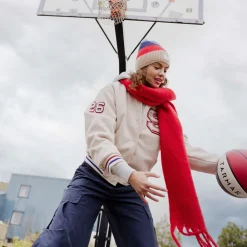 Best Sale Bonnet Dova bleu-rouge-crème Femme Bonnets|Chapeaux Hiver