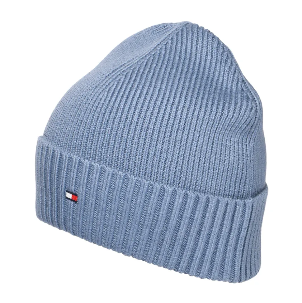 Cheap Bonnet en Cotton et Cachemire Pima Essential Flag bleu Femme Bonnets|Chapeaux Hiver