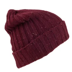 Best Sale Bonnet Moucheté bordeaux JAXON & JAMES Femme/Homme Bonnets|Chapeaux Hiver