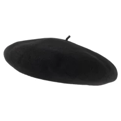 Cheap Béret Authentique en Laine Mérinos noir HÉRITAGE PAR LAULHÈRE Femme Chapeaux Hiver|Chapeaux Femme