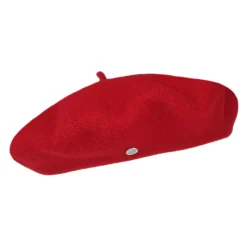 Cheap Béret Authentique en Laine Mérinos rouge HÉRITAGE PAR LAULHÈRE Femme Chapeaux Hiver|Bérets