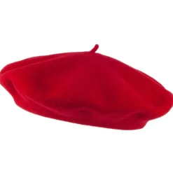 Cheap Béret Authentique en Laine Mérinos rouge HÉRITAGE PAR LAULHÈRE Femme Chapeaux Hiver|Bérets