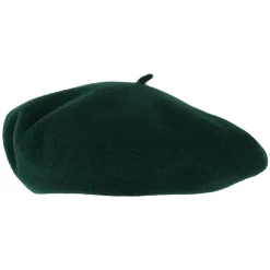 Cheap Béret Authentique en Laine Mérinos vert foncé HÉRITAGE PAR LAULHÈRE Femme Chapeaux Hiver|Bérets