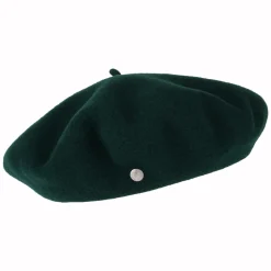 Cheap Béret Authentique en Laine Mérinos vert foncé HÉRITAGE PAR LAULHÈRE Femme Chapeaux Hiver|Bérets