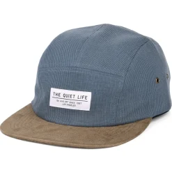 Shop Casquette 5 Panel Cord Combo bleu-beige sable Homme Casquettes Homme