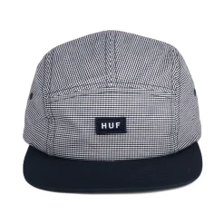 Shop Casquette 5 Panel Micro Vichy bleu marine Homme Casquettes De Baseball|Casquettes Homme