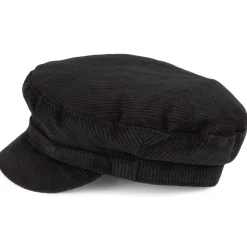 Hot Casquette de Marin en Velours Côtelé Mariner noir Femme Casquettes Femme|Casquettes De Marin