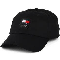 Shop Casquette en Coton Bio TJM Modern Patch noir Homme Casquettes Homme