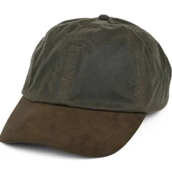 Clearance Casquette en Coton Ciré olive-marron Homme Chapeaux De Pluie|Casquettes De Baseball