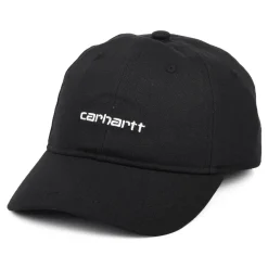 Cheap Casquette en Toile de Coton Script noir Homme Casquettes Homme