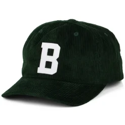 Online Casquette en Velours Côtelé Big B MP vert Homme Casquettes De Baseball|Casquettes Homme