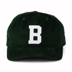 Online Casquette en Velours Côtelé Big B MP vert Homme Casquettes De Baseball|Casquettes Homme