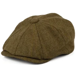 Shop Casquette Gavroche à 8 Pans en Tweed Lovat Teviot marron Femme/Homme Casquettes Plates|Casquettes Plates