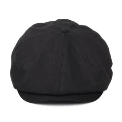 Discount Casquette Gavroche à Chevrons Brood noir Femme/Homme Casquettes Plates|Grandes Tailles