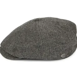 Shop Casquette Gavroche à Chevrons Brood gris-noir Femme/Homme Casquettes Plates|Grandes Tailles