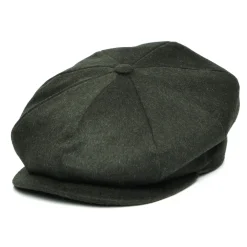 Best Casquette Gavroche Calotte Profonde en Laine Loden vert foncé Femme/Homme Casquettes Plates|Chapeaux Hiver