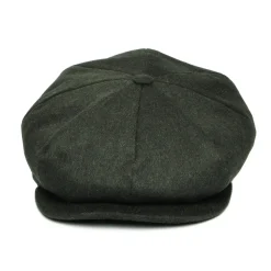 Best Casquette Gavroche Calotte Profonde en Laine Loden vert foncé Femme/Homme Casquettes Plates|Chapeaux Hiver