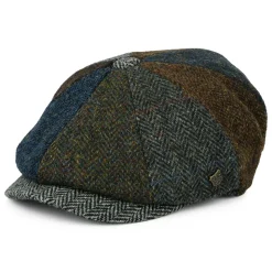 Cheap Casquette Gavroche en Harris Tweed Lewis II multicolore Femme/Homme Casquettes Plates|Chapeaux Hiver