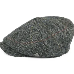 Flash Sale Casquette Gavroche en Harris Tweed à Chevrons Carloway mélange de gris Femme/Homme Casquettes Plates|Chapeaux Hiver