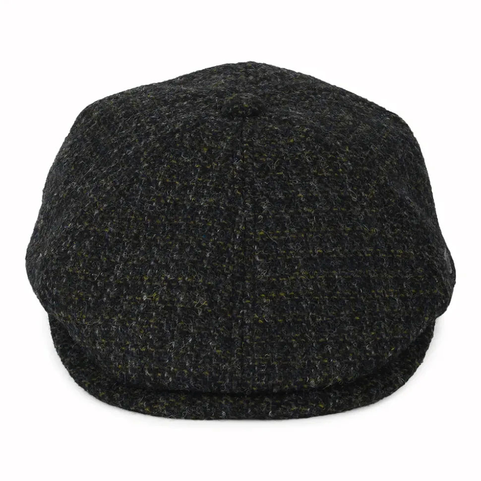 Store Casquette Gavroche en Harris Tweed à Carreaux Hudson anthracite Femme/Homme Casquettes Plates|Chapeaux Hiver