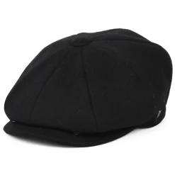 Store Casquette Gavroche en Laine Melton noir JAXON & JAMES Femme/Homme Casquettes Plates|Grandes Tailles