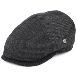 Clearance Casquette Gavroche en Laine Mélangée Hudson Mix anthracite Femme/Homme Casquettes Plates|Chapeaux Hiver