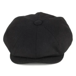 Hot Casquette Gavroche en Laine Melton noir Femme Casquettes Plates|Casquettes Femme