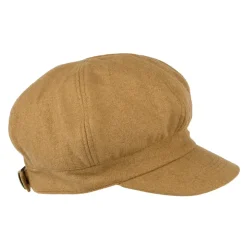 Best Casquette Gavroche en Laine Mélangée camel SUR LA TÊTE Femme Chapeaux Hiver|Casquettes Plates