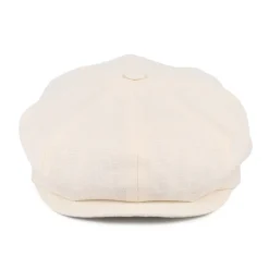 Cheap Casquette Gavroche en Lin crème Femme Casquettes Plates|Casquettes Femme