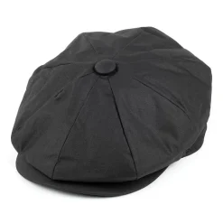 Shop Casquette Gavroche en Toile Cirée noir JAXON & JAMES Femme Chapeaux De Pluie|Casquettes Plates