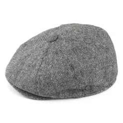 Shop Casquette Gavroche en Tweed Chiné noir JAXON & JAMES Femme Casquettes Plates|Casquettes Femme