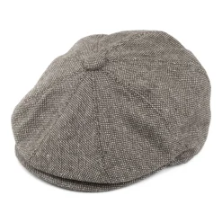 New Casquette Gavroche en Tweed Chiné marron JAXON & JAMES Femme Casquettes Plates|Casquettes Femme