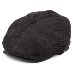 Sale Casquette Gavroche en Velours Côtelé noir JAXON & JAMES Femme Casquettes Plates|Casquettes Femme