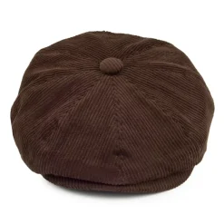 Clearance Casquette Gavroche en Velours Côtelé marron JAXON & JAMES Femme Casquettes Plates|Casquettes Femme