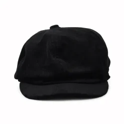Hot Casquette Gavroche en Velours Côtelé noir Femme/Homme Casquettes Plates|Casquettes Plates