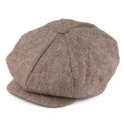 Store Casquette Gavroche La Grosse Pomme à Chevrons marron JAXON & JAMES Femme Casquettes Plates|Casquettes Femme