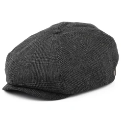 Cheap Casquette Gavroche Prince-de-Galles Brood anthracite Femme/Homme Casquettes Plates|Grandes Tailles