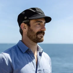 Store Casquette Militaire à Chevrons noir JAXON & JAMES Homme Casquettes Militaires|Casquettes Homme