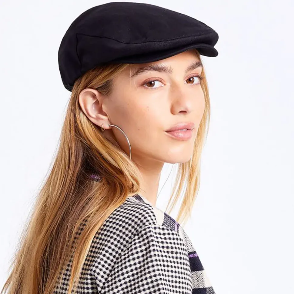 Best Casquette Plate à Chevrons Hooligan noir Femme/Homme Casquettes Plates|Grandes Tailles