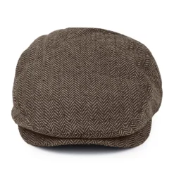 Best Sale Casquette Plate à Chevrons Hooligan marron-khaki Femme/Homme Casquettes Plates|Grandes Tailles