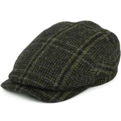 Cheap Casquette Plate à Visière Allongée en Harris Tweed Finsbay forêt Femme/Homme Casquettes Plates|Chapeaux Hiver