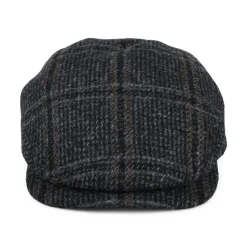 Cheap Casquette Plate à Visière Allongée en Harris Tweed Finsbay bleu marine Femme/Homme Casquettes Plates|Chapeaux Hiver