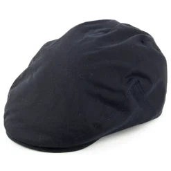 Best Sale Casquette Plate en Coton Ciré bleu marine Femme Casquettes Plates|Casquettes Femme
