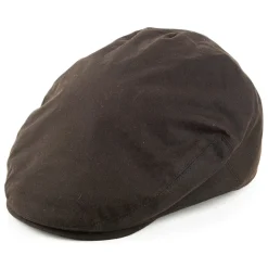 Outlet Casquette Plate en Coton Ciré olive Femme Casquettes Plates|Casquettes Femme