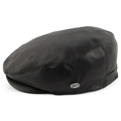 Best Sale Casquette Plate en Cuir Stockton noir Femme Casquettes Plates|Casquettes Femme