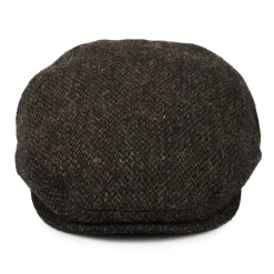 Best Sale Casquette Plate en Harris Tweed Ferness mousse-marron JAXON & JAMES Femme/Homme Casquettes Plates|Chapeaux Hiver