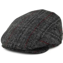 Store Casquette Plate en Harris Tweed Loch Alsh mélange de gris JAXON & JAMES Femme/Homme Casquettes Plates|Casquettes Plates