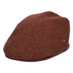 Cheap Casquette Plate en Laine Vierge Chinée rouille Femme/Homme Casquettes Plates|Chapeaux Hiver