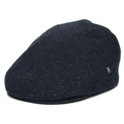 Sale Casquette Plate en Laine Vierge Chinée bleu marine Femme/Homme Casquettes Plates|Chapeaux Hiver